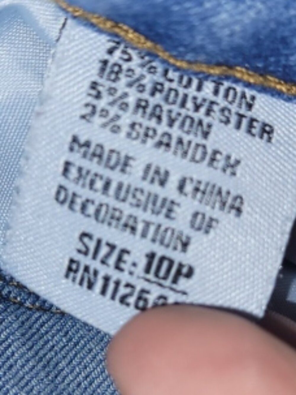 Honey & Bristle Blue 10Petite Jeans - Picture 5 of 5